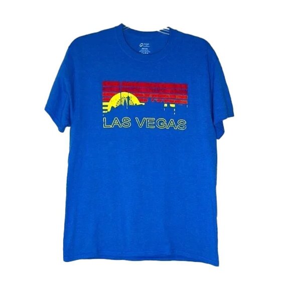 ❤️ PORT & COMPANY LAS VEGAS mens tshirt large - Picture 1 of 4